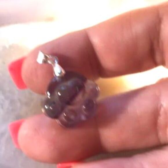 Fluorite Paw Carving Pendant -Random 1ea - Picture 3 of 4